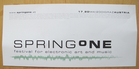 Flyer des Springfestivals 2001